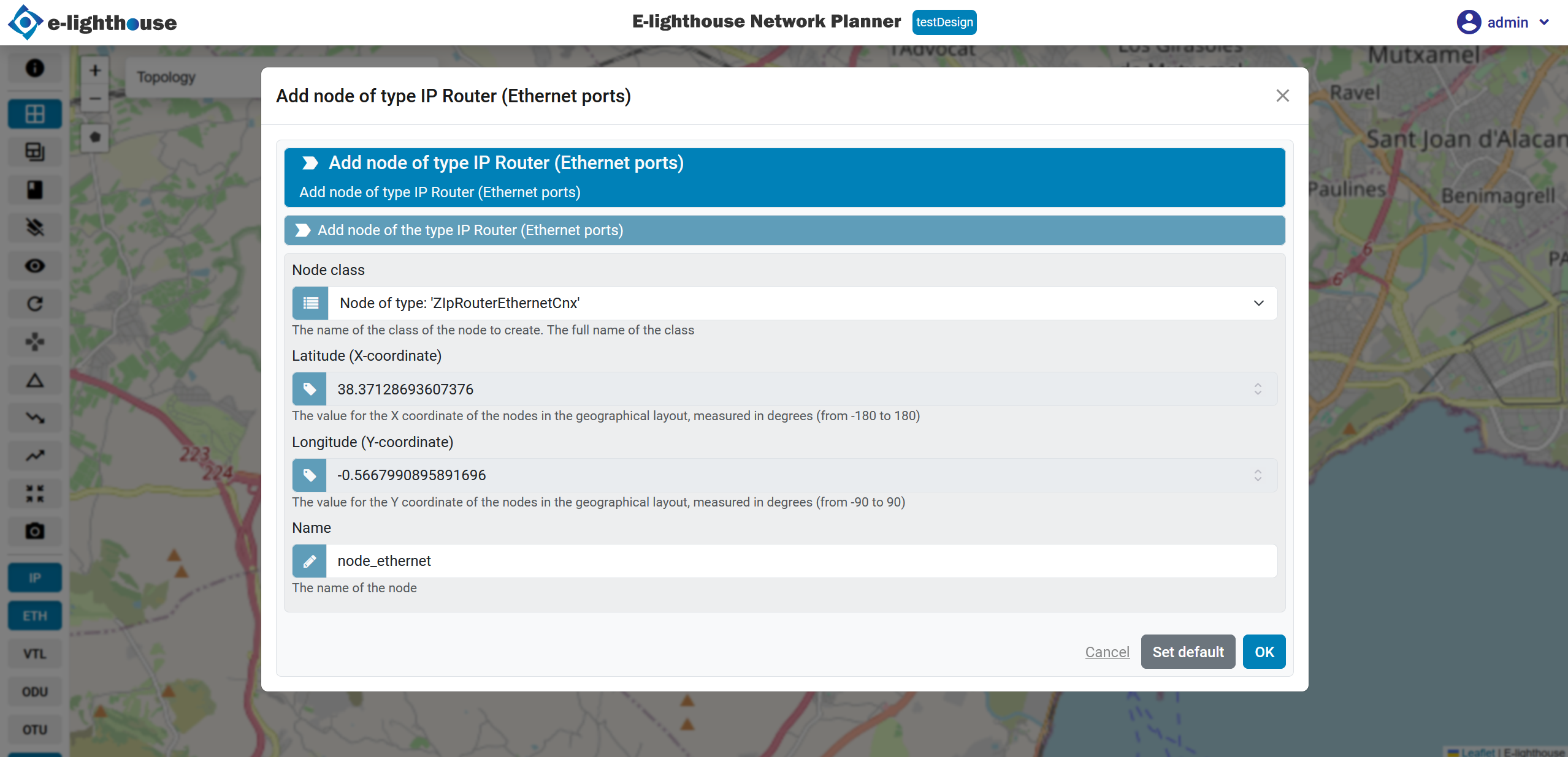 Form to create said node completed