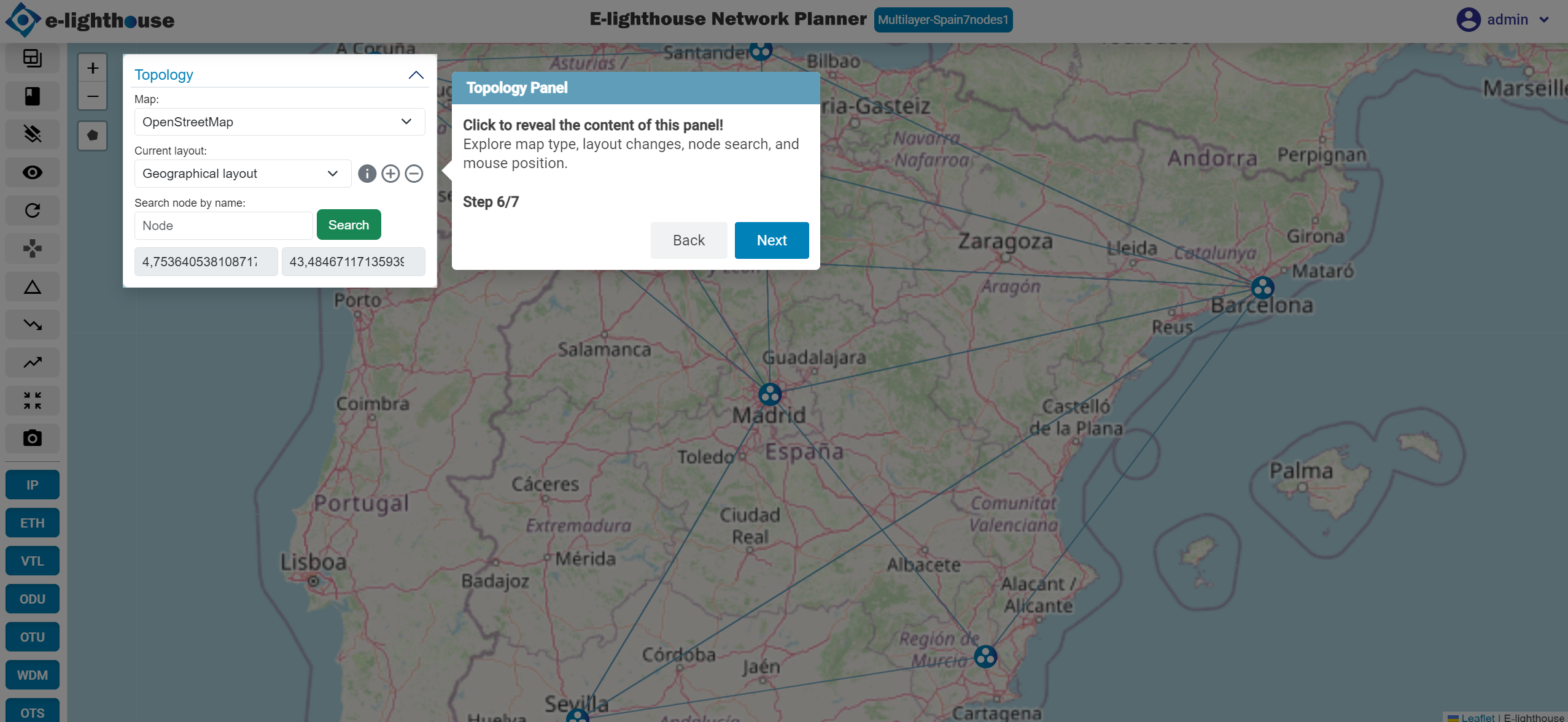 Step 6 of 7 in the Layout tour
