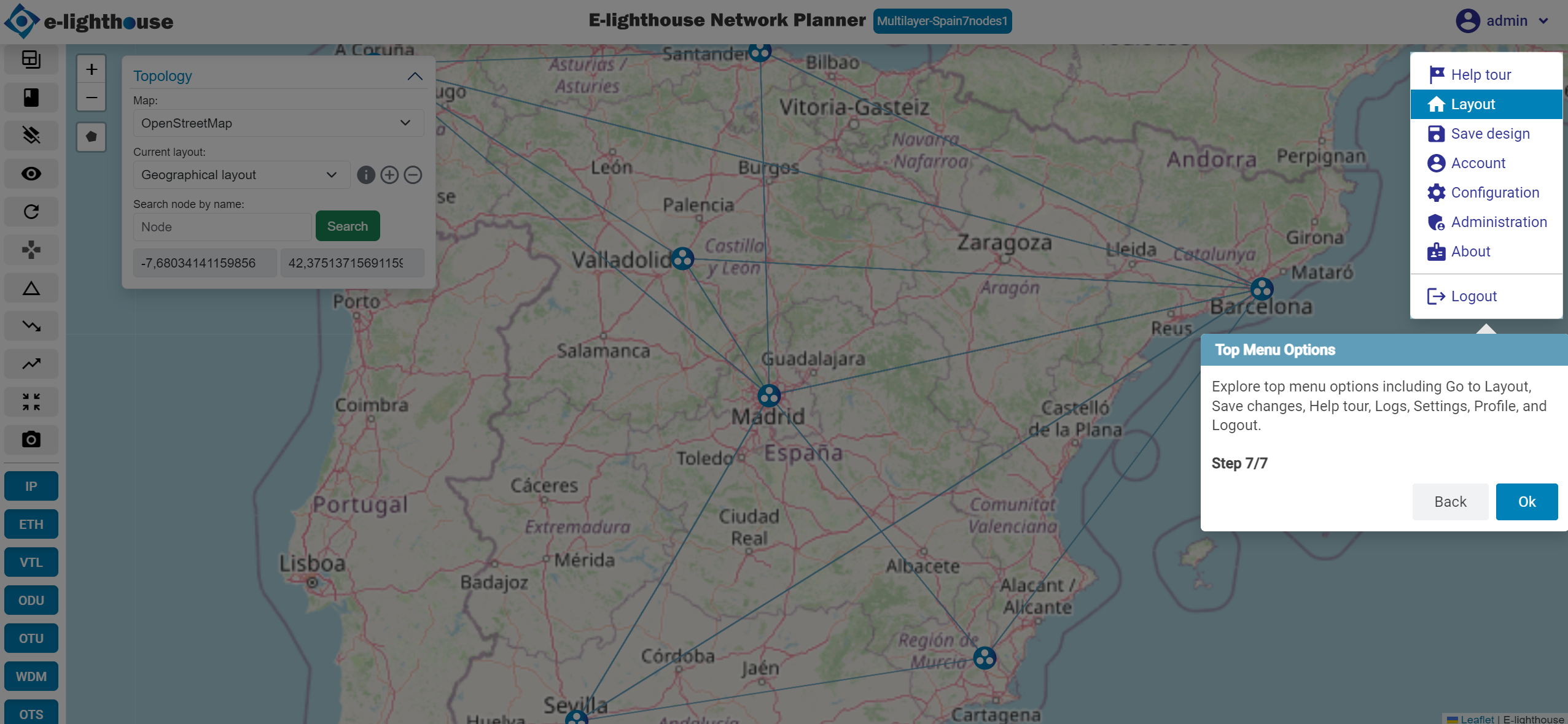 Step 7 of 7 in the Layout tour